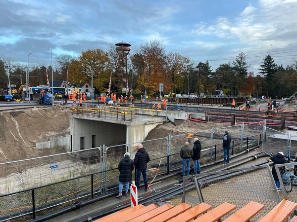 Tunnel op de plek